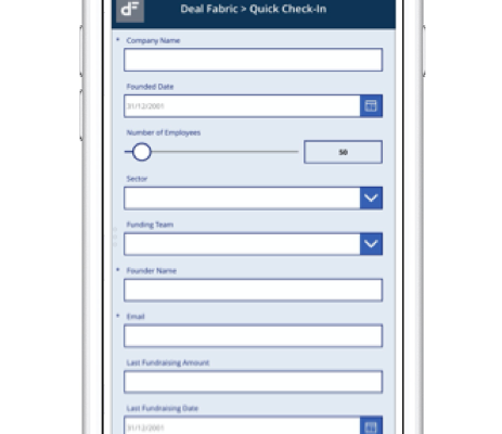 Deal flow management : DealFabric Quick Check-In l'application mobile de création optimisée de deals pour investisseur